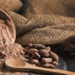 front-view-sweet-chocolate-assortment-dark-board-with-copy-space